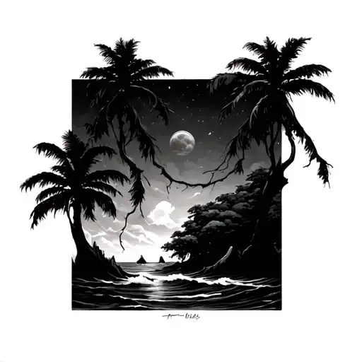 Trees Ocean Peace Sleave