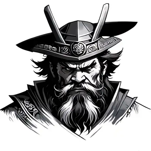 Leon With Samurai Intertwined