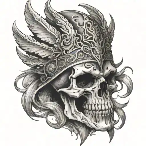 Skull Norse Mythilogy