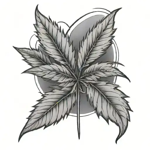 Gay Symbol With A Weed Joint