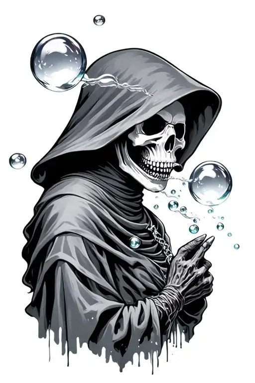 Reaper Blowing Bubbles