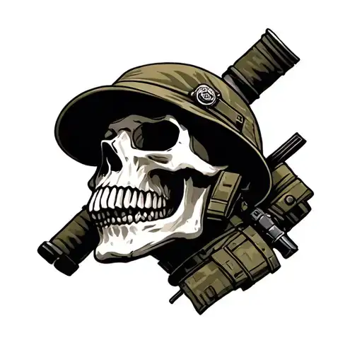 Skull And Military
