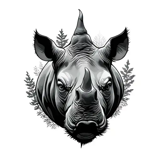 Rhino Bible Scripture Forest Scene