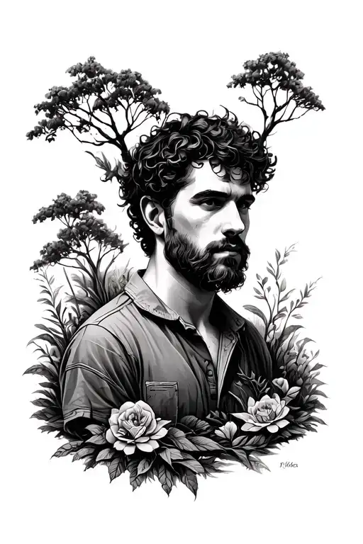 Man In Nature Inspired