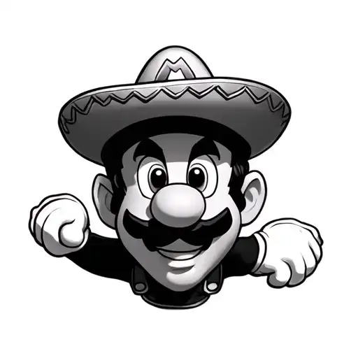 Mario With A Sombrero
