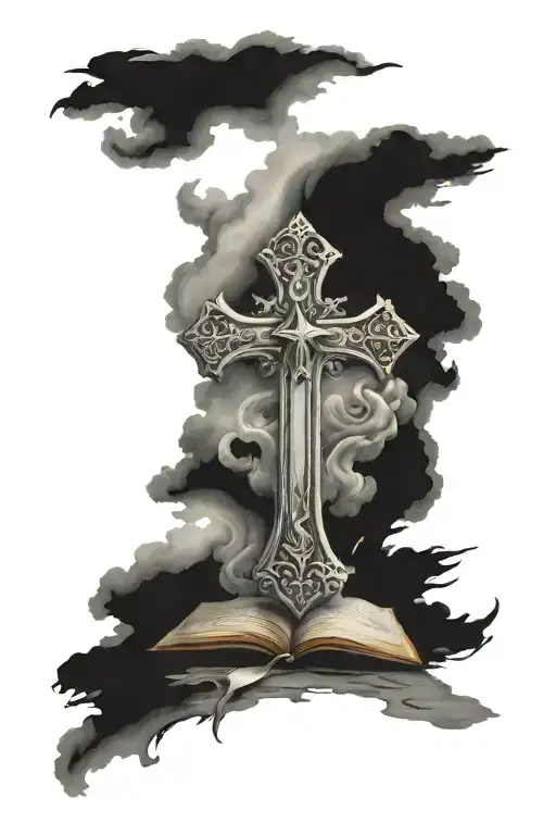 Cross With Bible Verse If God Is For Us Who Can Be Against Us