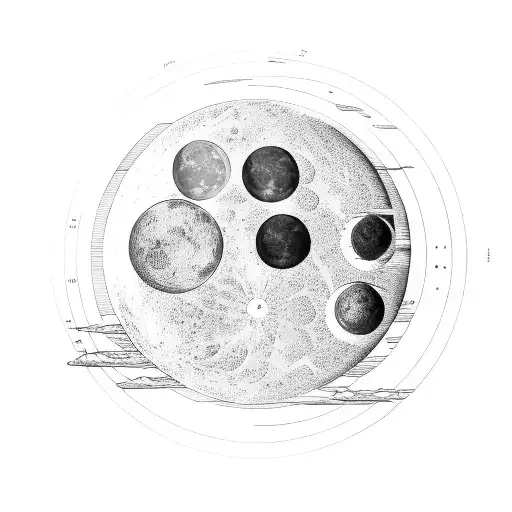 Moon Phases Collage