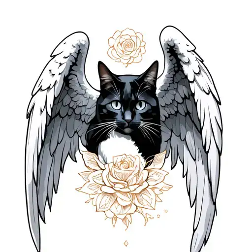 Angel And Black Cat