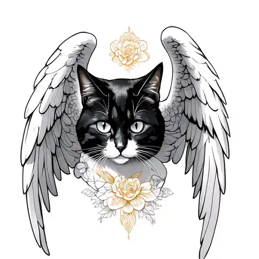 Angel And Black Cat