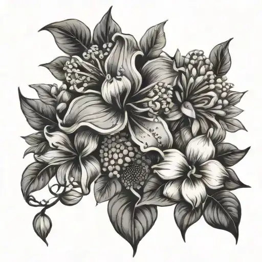 African Flowers Blooming