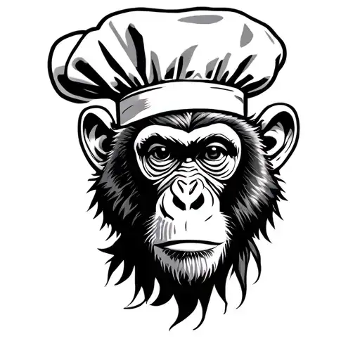 Monkey Chef Cooking