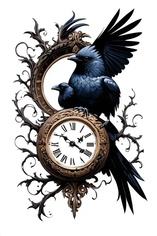 Clock And Crow