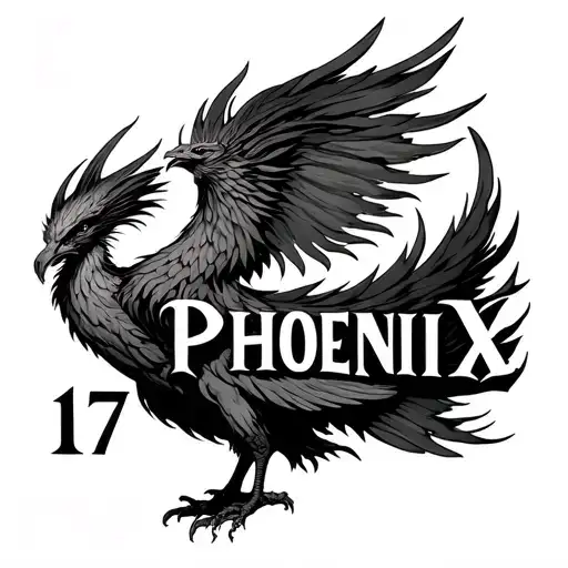 A Fenix With The Word Phoenix And In Number 17