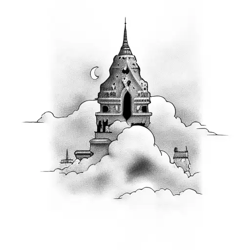 Heaven With Sky Clouds