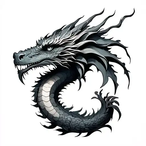 Full Nature Dragon Shoulder