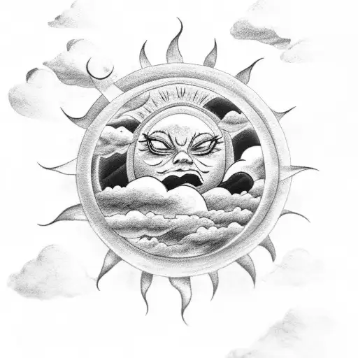 Clouds With Sun Light