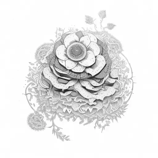 An Open Book With Intricate Floral Patterns Growing Out Of Its Pages