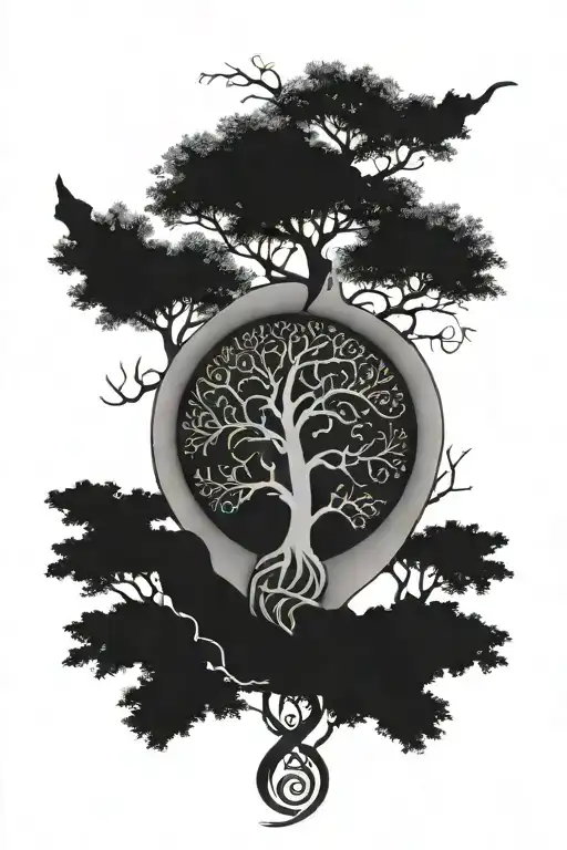 Tree Of Life With Dna Double Helix