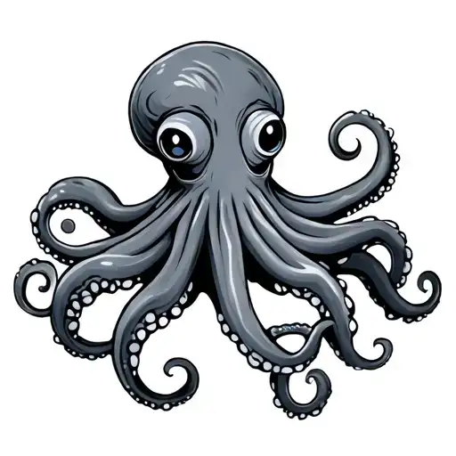 Octopus Cartoon Version