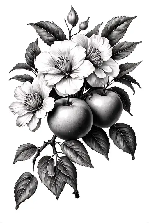 Chiaroscuro Pasion Fruit Plant With Flower And Fruits