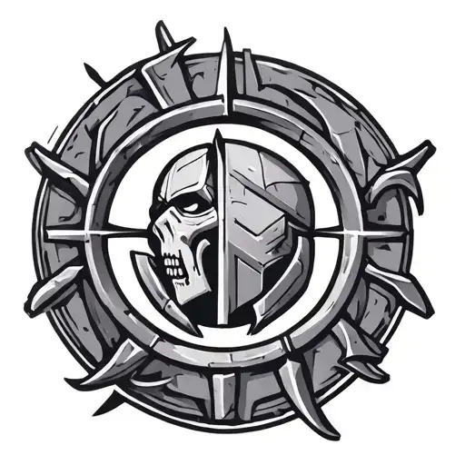 Warhammer 40K Iron Warriors Symbol