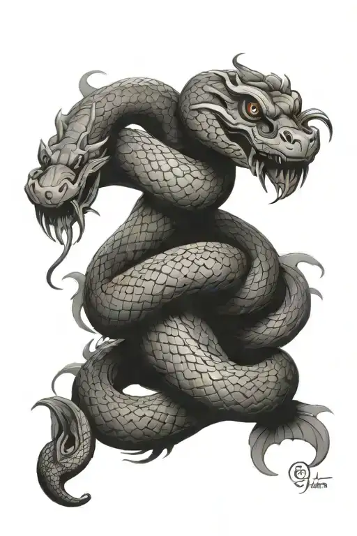 Snake Wrapped Around Thich Quang Duc