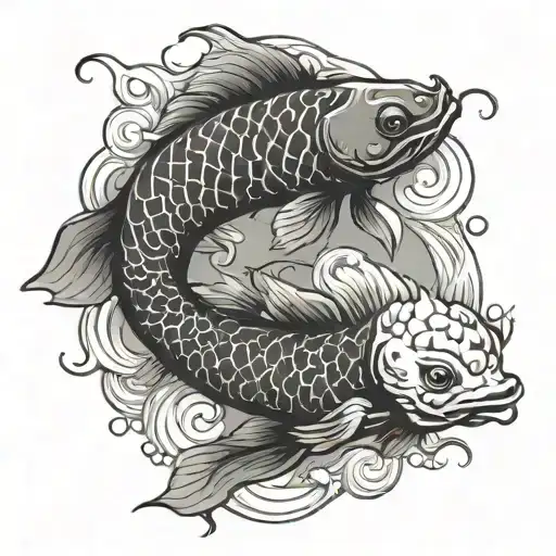 Ying And Yang Koi Fish