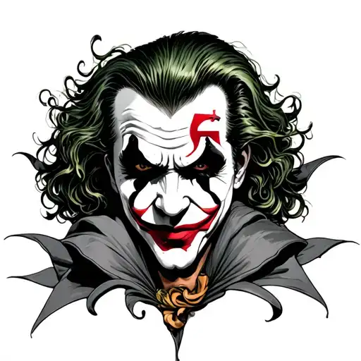 Tattoo Joker With The Letter C