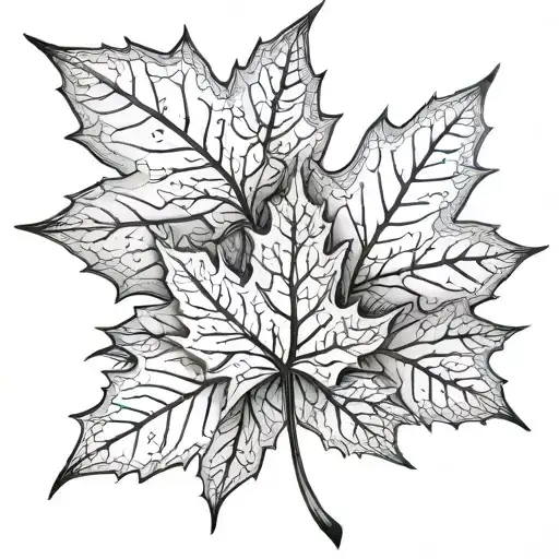 Maple Leaf With My Kids Names Kaysen And Brysen