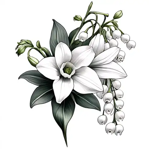 Daffodil And Lily Of The Valley