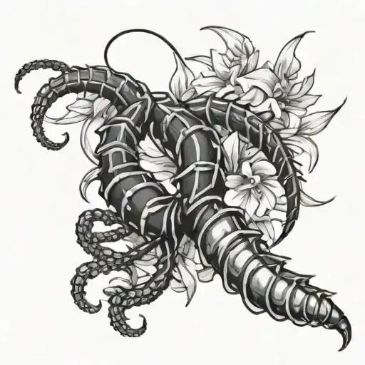 Tokyo Ghoul Centipede With Red Spider Lily