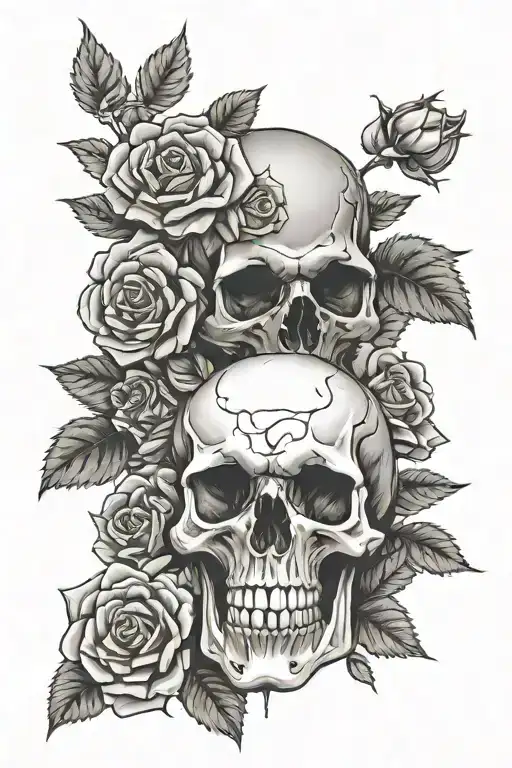 Skull And Roses
