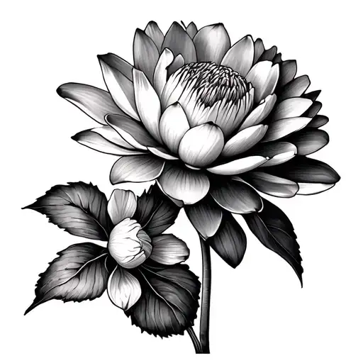 Carnation And Water Lily