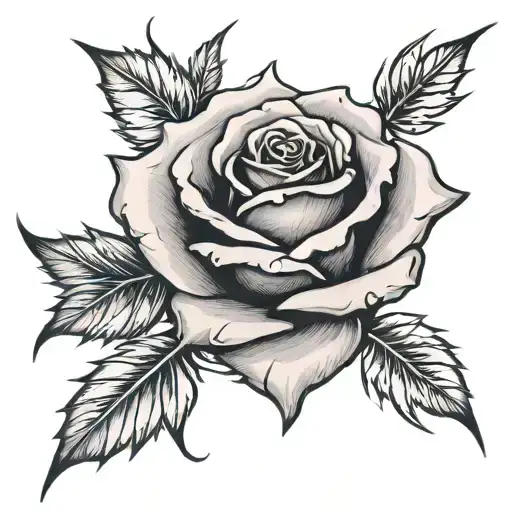 Rose With Blue Thorns