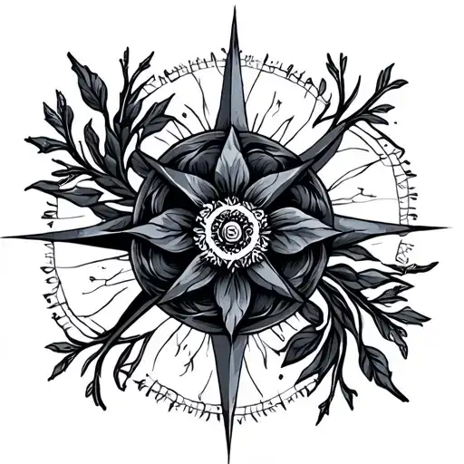 Wind Rose With Branches