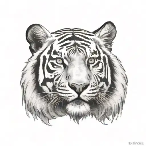 White Tiger Head