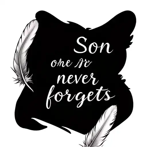 White Feather With A Son Never Forgets