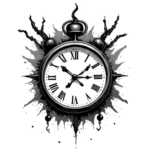 Joker With Clock Without Hands