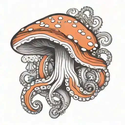 Mushroom And Octopus Tentacles