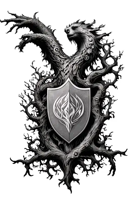 Yggdrasil With Family Crest