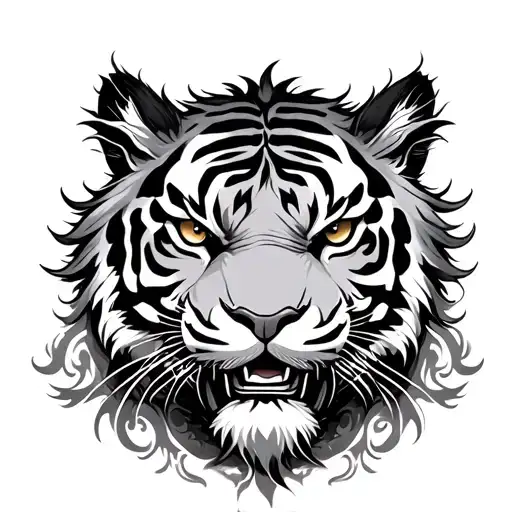 Chinese Tiger And Dragon