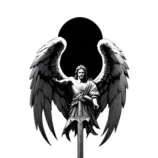 Archangel Michael With A Sword