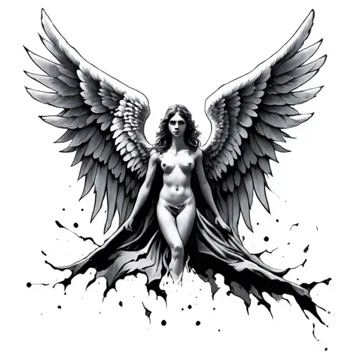 Angel Wings Breaking The Skin