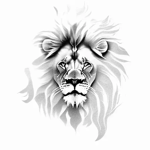 Lion With A Woman's Face In It