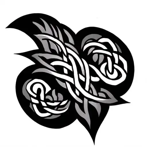 Celtic And Tribal Tattoo Simple Arm Sleeve