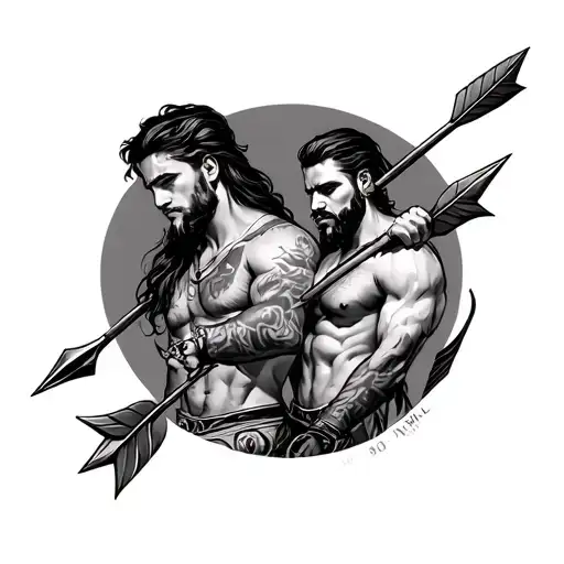 Anchla Watch And Roman Guerrero With An Arrow