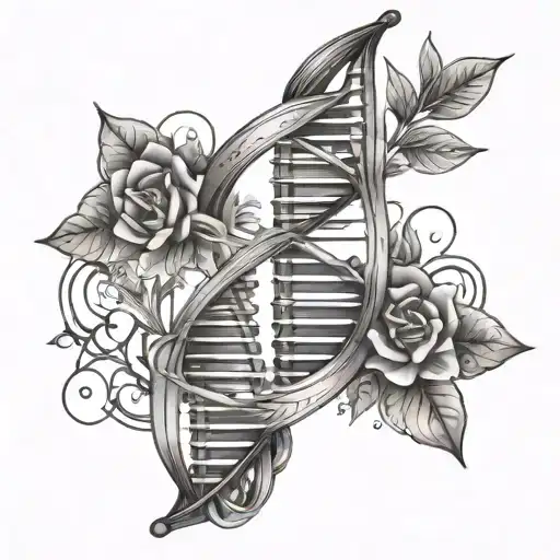 Dna Helix With The Names Leonie And Lukas