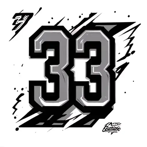 Number 33 And Football