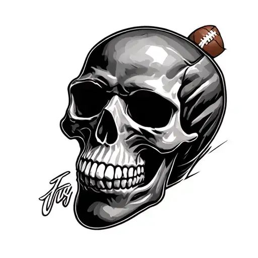 Skull With Football