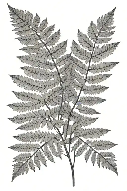 Fine Line Fern Leaf